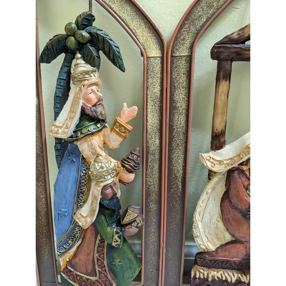 Christmas Nativity 3 Panels Tabletop Screen by Dicksons READ-chip - Picture 3 of 11